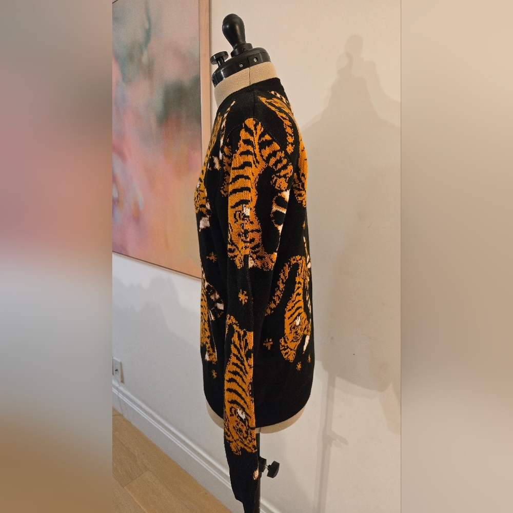 Min & Mon Black and Orange Tiger Sweater - Picture 2 of 7